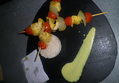 Brochettes de poisson marinées citron et épices  - Anne-sophie P.