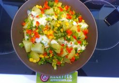 Salade de pommes de terre, maïs et légumes - Najwa N.