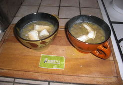 Bouillon de poireaux au chèvre - Lucie O.