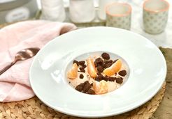 Panna cotta à la pâte à tartiner Noisette Cacao Lucien Georgelin, clémentine et sablé fleur de sel - Lucien Georgelin