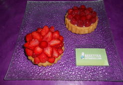 Tartelettes aux fraises et aux framboises - Katia P.