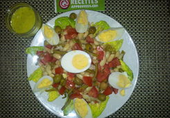 Salade de légumes et haricots blancs - Najwa N.