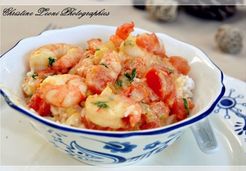 Poêlée de crevettes curry coco - Christine L.