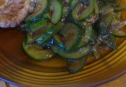 Poêlée de courgettes et champignons - Severine H.