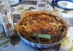 Quiche à la courgette avec de l'huile d'olive - Mélanie B.