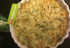 Gratin de pâtes au fromage et au poulet - Najwa N.