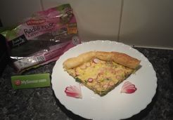 Quiche aux poireaux et radis roses - Isabelle T.