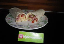 Wraps tomate gruyére bacon - Christiane C.