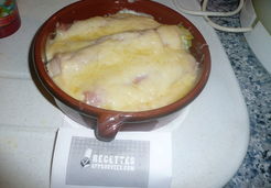 Gratin de poireaux jambon à la béchamel - Jean rené B.