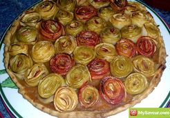 Tarte aux pommes bouquet de roses - Catalina L.