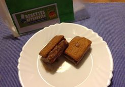 Cacolac praliné noisette glacé entre deux biscuits - Françoise V.