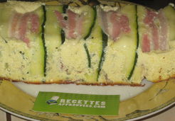 Terrine de courgettes, lard et féta au basilic - Vinie M.