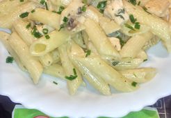 Penne au poulet à la sauce bleu - Najwa N.