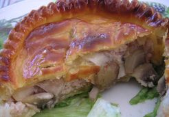 tourte aux jambon et aux champignons  - Valerie M.