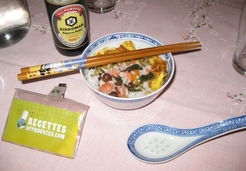 Riz cantonais de fête au saumon - Muriel M.