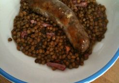 Saucisse lentilles rapide - Patricia R.