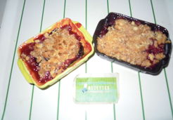 Crumble de palets bretons aux prunes - Marie T.