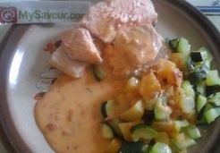 Saumon sauce au chorizo thermomix - Marie T.