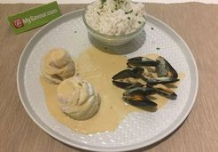 Roulades de poisson, sauce aux moules  - Najwa N.