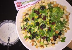 Salade de légumes maïs et haricots rouges - Najwa N.