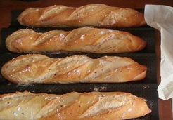 Baguettes comme chez le boulanger (mie blanche et céréales) - Sandrine L.