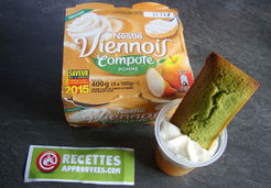 Financier au thé vert matcha (Viennois-compote de Nestlé) - Elodie P.