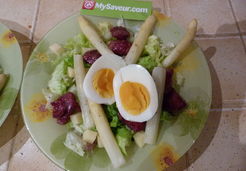 Salade d'asperges aux gésiers - Sandrine H.
