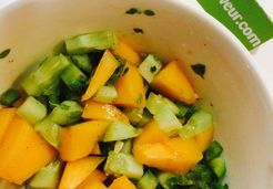 Salade melon concombre et poivron - Adeline A.