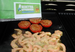 Crevettes sautées à la plancha - Françoise V.