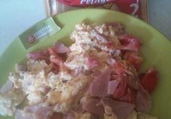 Omelette jambon Petitgas tomate - Kalliopi K.