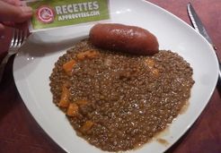 Saucisses aux lentilles - Pascale C.