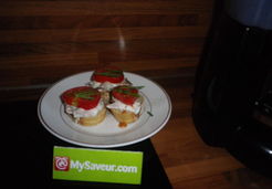 Bruschetta brousse saumon fumé - Christiane C.