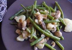 Poêlée haricots verts, pommes de terre et champignons - Alexandra A.