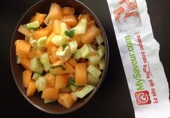 Salade melon, concombre et menthe - Alexandra A.