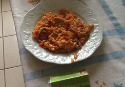 Risotto au chorizo poulet tomate - Veronique C.