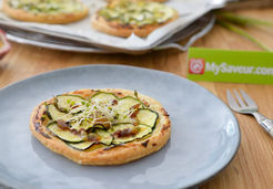 Tarte fine à la courgette et sa vinaigrette café passion - LEGAL