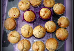 Muffins aux groseilles et au chocolat blanc - Vanessa P.