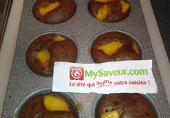 Muffin chocolat et pêche - Touria K.