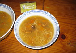 Soupe céréales et chanterelles - Muriel M.