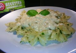 Farfalles aux herbes sauce crémeuse - Najwa N.