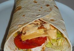 Wrap poulet - bacon façon fast food - Erica M.