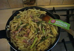 Penne aux asperges et jambon cru - Joëlle P.