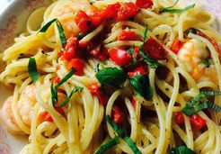 One pot pasta aux crevettes - Adeline A.