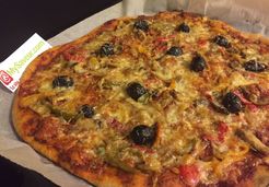 Pizza aux champignons et poivrons - Najwa N.