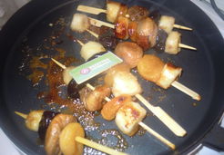 Brochettes de bananes aux fruits secs - Marie T.