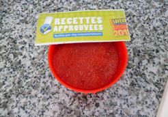 Verrines de coulis de fraises - Joy O.