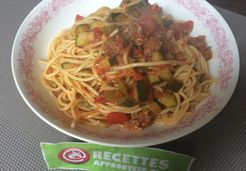 Spaghettis à la sauce aux légumes - Adeline A.