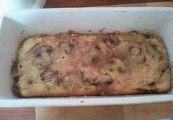 Cake facile Champignons Lardons - Amel B.