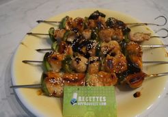 Brochettes de poulet miel et soja - Celine T.