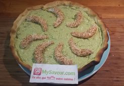 Tarte avocat crevettes et sésame - Solange F.